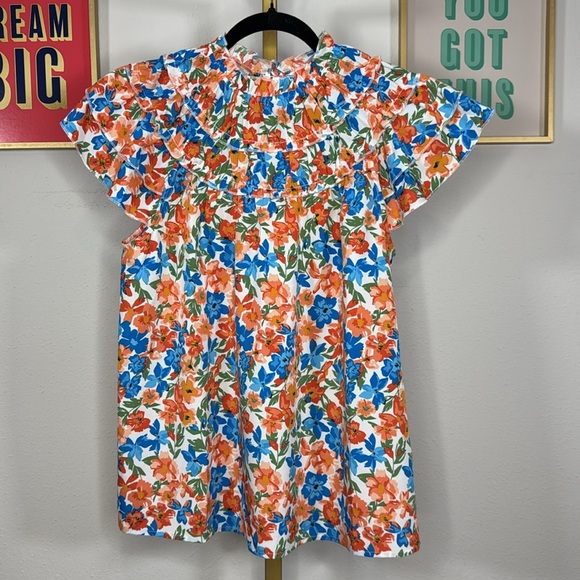 Bibi Floral Ruffle Blouse - Picture 1 of 6